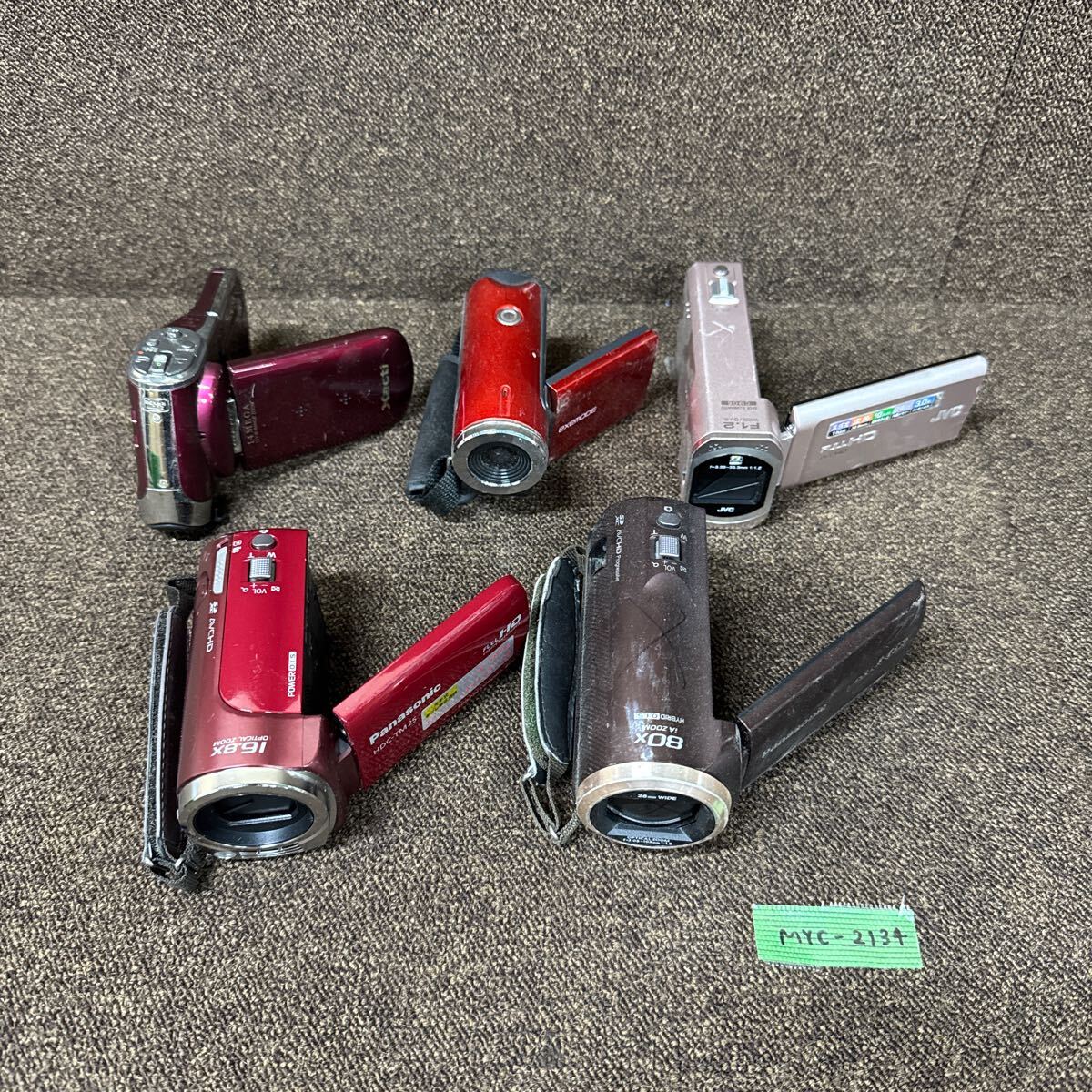 MYC-2134 激安 ビデオカメラ Panasonic JVC etc. 5個セット 動作未確認 現状品 同梱不可拍卖
