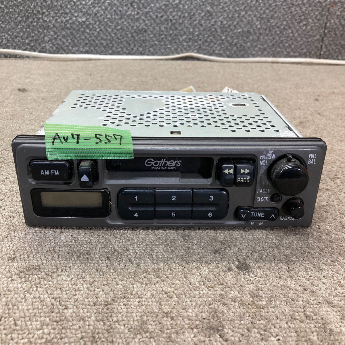 AV7-557 激安 カーステレオ HONDA Gathers 08A01-SK7-R000 CQ-LH0152B 10119 FM/AM カセット オーディオ 通電未確認 ジャンク拍卖