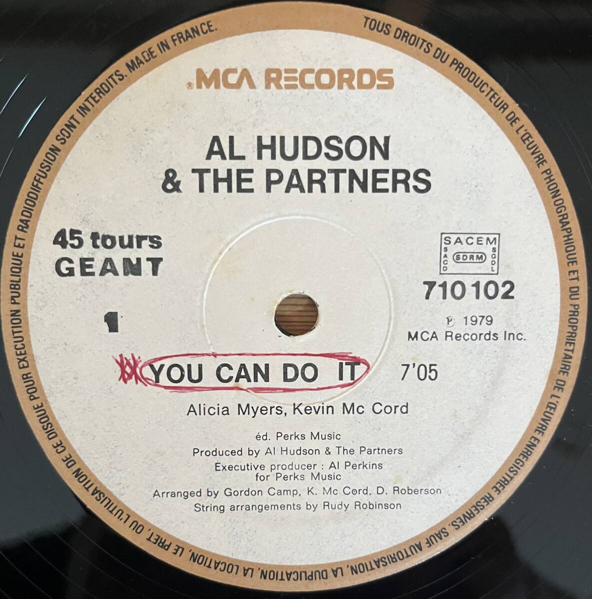 【12】AL HUDSON & THE PARTNERS / YOU CAN DO IT b/w I DON'T WANT YOU TO LEAVE ME拍卖