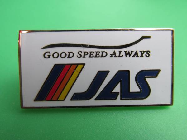 JAS 日本エアシステム ピン バッジ JAL 日本航空 Good Speed Always拍卖