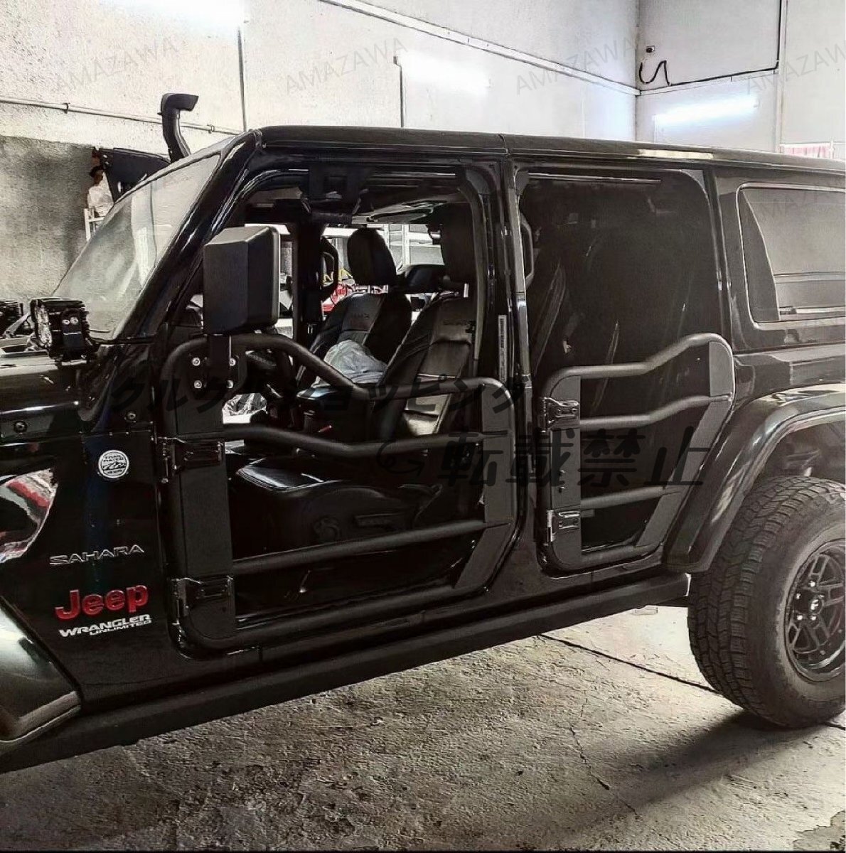 ジープJL JT角斗士用2/4ドア対応スチールチューブハーフドア拍卖