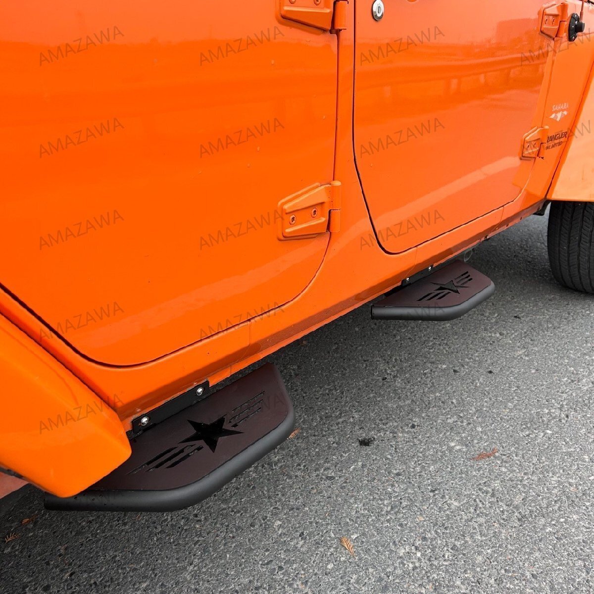 JKラングラー07-17用前後ドアクイックリリースサイドステップ拍卖