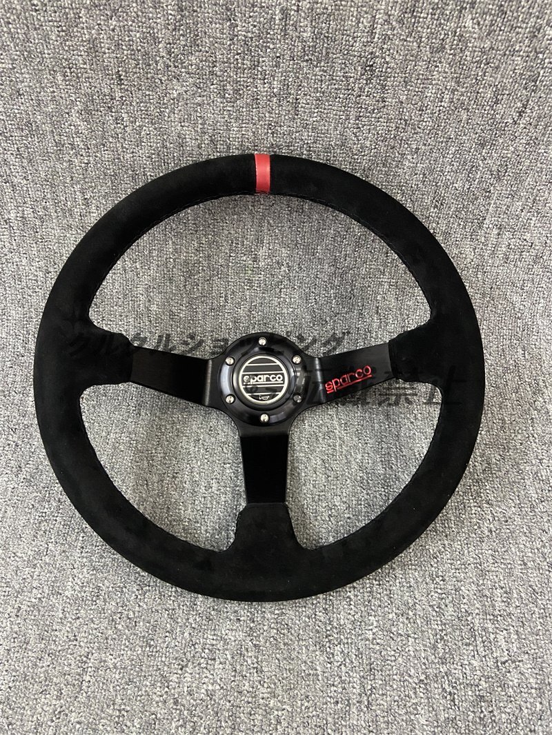 新品sparco 14インチ 汎用 ステアリング、ハンドル本体 マット レーシングステアリングホイール 350CM拍卖