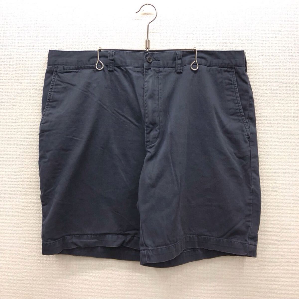 【GG153】POLO RALPH LAUREN W38 チノハーフパンツ ネイビー メンズブランド古着 ポロ ラルフローレン ショートパンツ 送料無料拍卖
