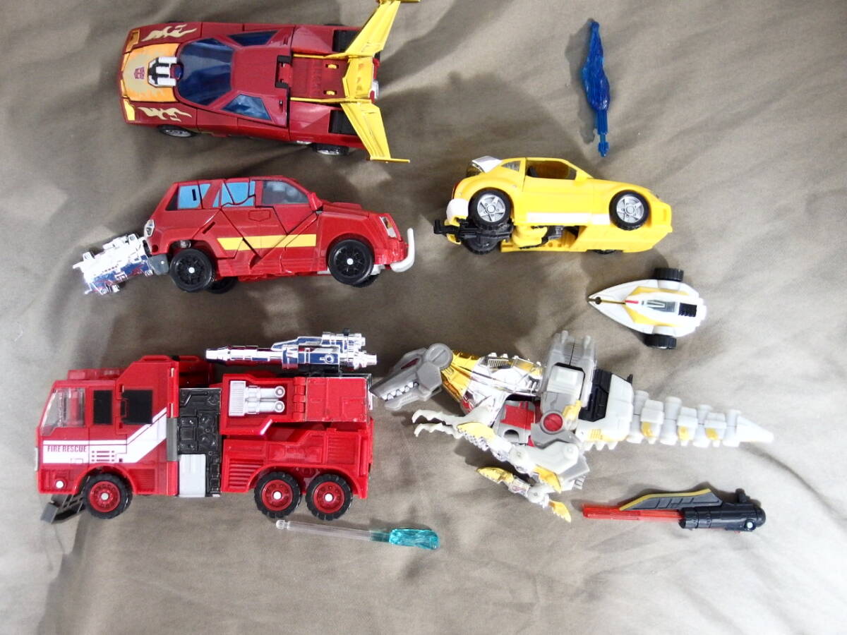 タカラトミー 変形!ヘンケイ!トランスフォーマー ホットロディマス グリムロック バンブル インフェルノ アイアンハイド 箱なしジャンク拍卖