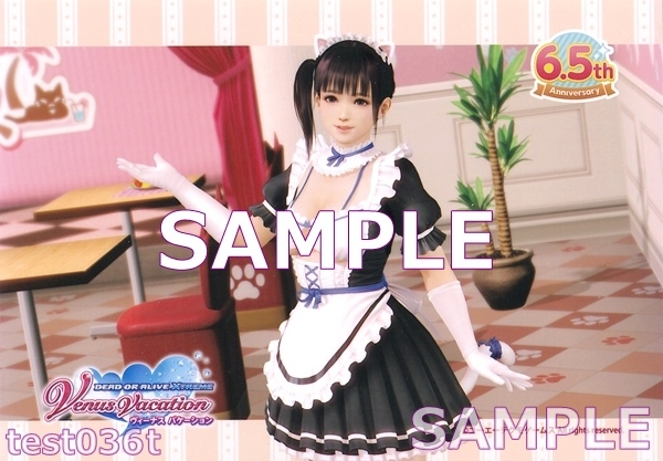 DEAD OR ALIVE Xtreme Venus Vacation 6.5周年 きまぐれニャンメイド ブロマイド こはる 未使用拍卖