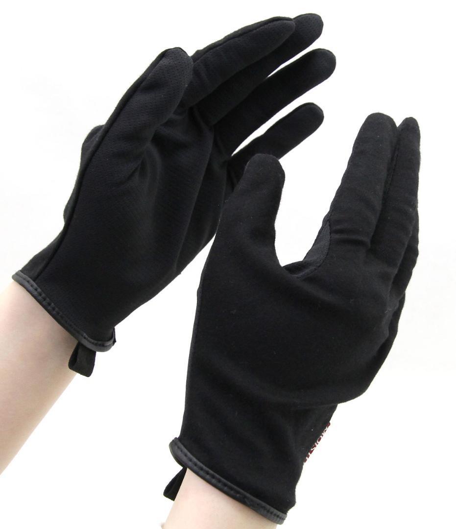 【60%引】(2471)ロッソ  RSG-303 ブラック(S)2WAYモイスチャーグローブ拍卖