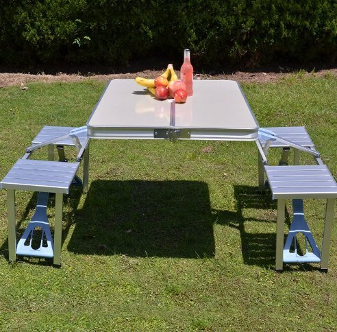合金ピクニックテーブルポータブルテーブルキャンプテーブルアルミ合金折りたたみテーブル拍卖