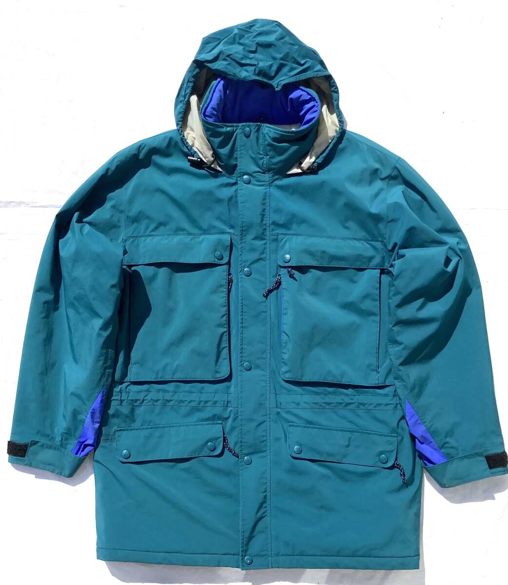 80s〜90s L.L.bean NORTH COL GORE-TEX ナイロンジャケット L LLビーン グリーン ビンテージ マウンテンパーカー ゴアテックス ノースコル拍卖