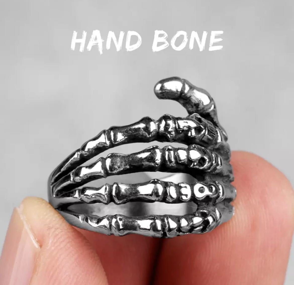 LHH982★要1サイズ選択 ドクロ指輪 リング 指輪 アクセサリー 髑髏 ガイコツ 骸骨 ステンレス クール ドクロ スカル 頭蓋骨拍卖