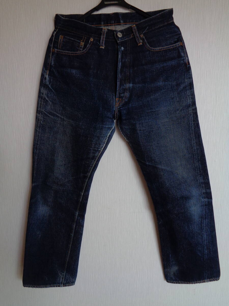 1円スタート 売切り 旧 ドゥニーム DENIME lot 690 リーバイス 501XX 革パッチ モデル 赤耳 デニム パンツ 定価25800円 オリゾンティ期 拍卖
