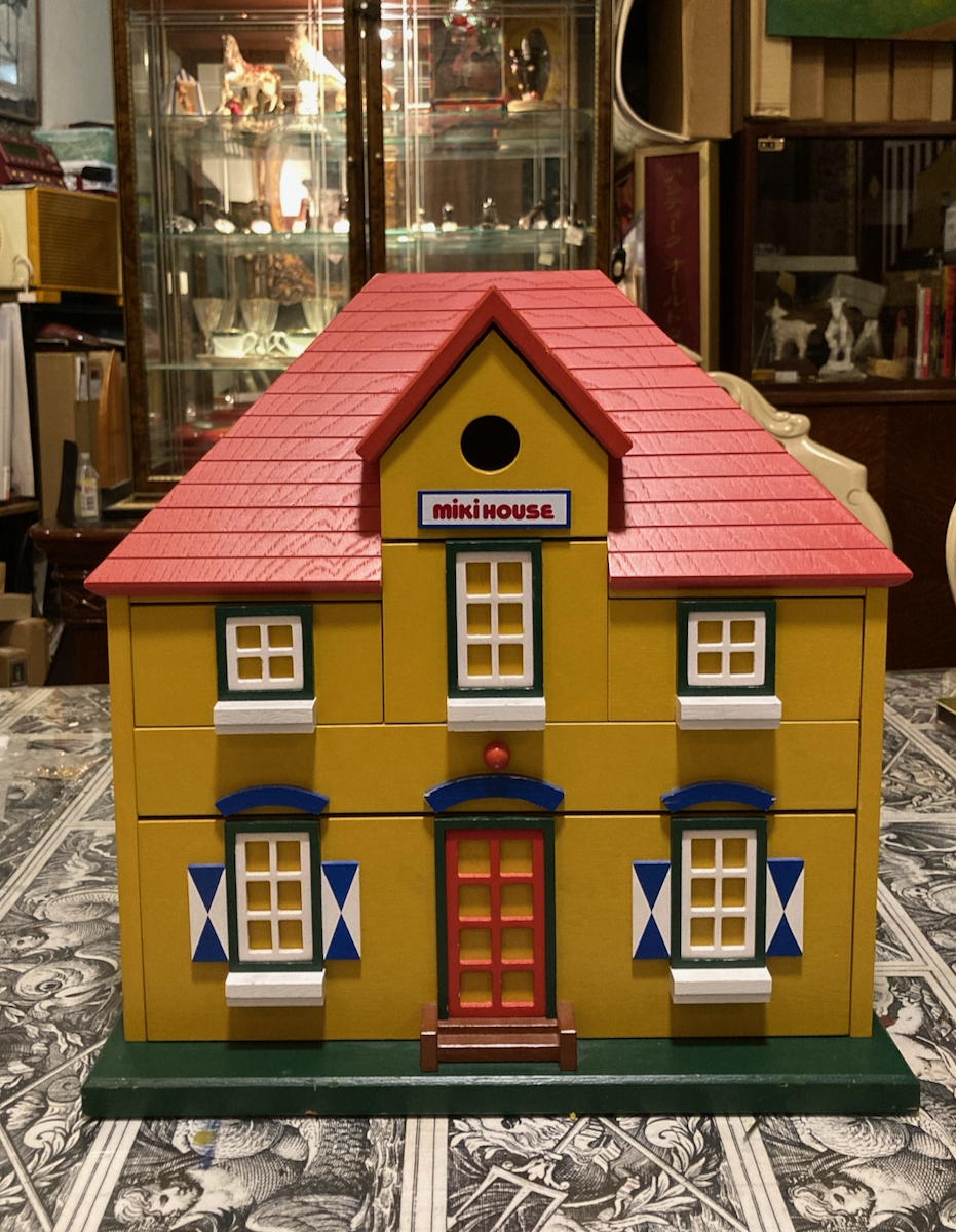 MIKI HOUSE ミキハウス 木製 ドールハウス型チェスト 限定品 年代物 現在製造なし拍卖