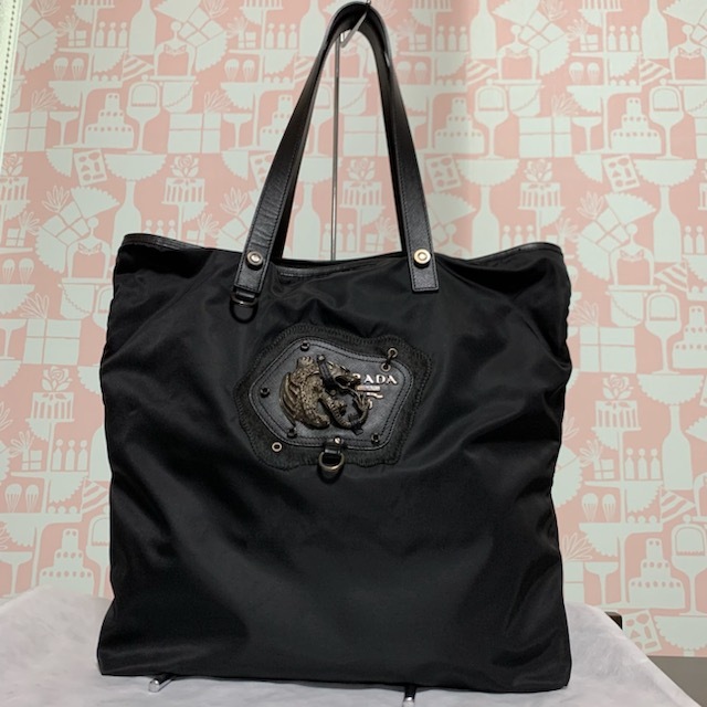 PRADA プラダ トートバッグ ドラゴンモチーフ拍卖