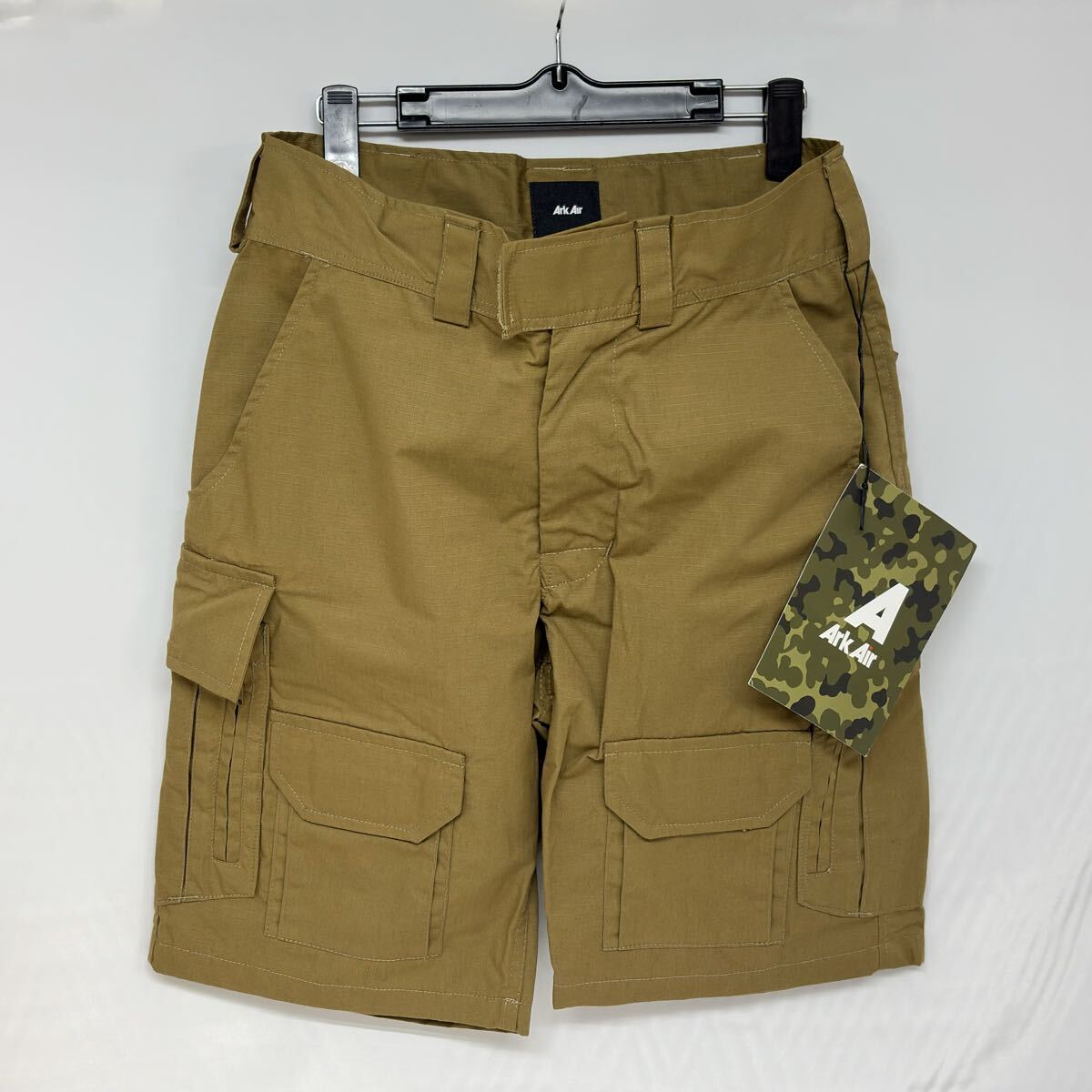 ⑯未使用 ArkAir/アークエアー レンジャーショーツ 30inc ベージュ系 マルチ 8ポケット ショート パンツ ハーフパンツ拍卖