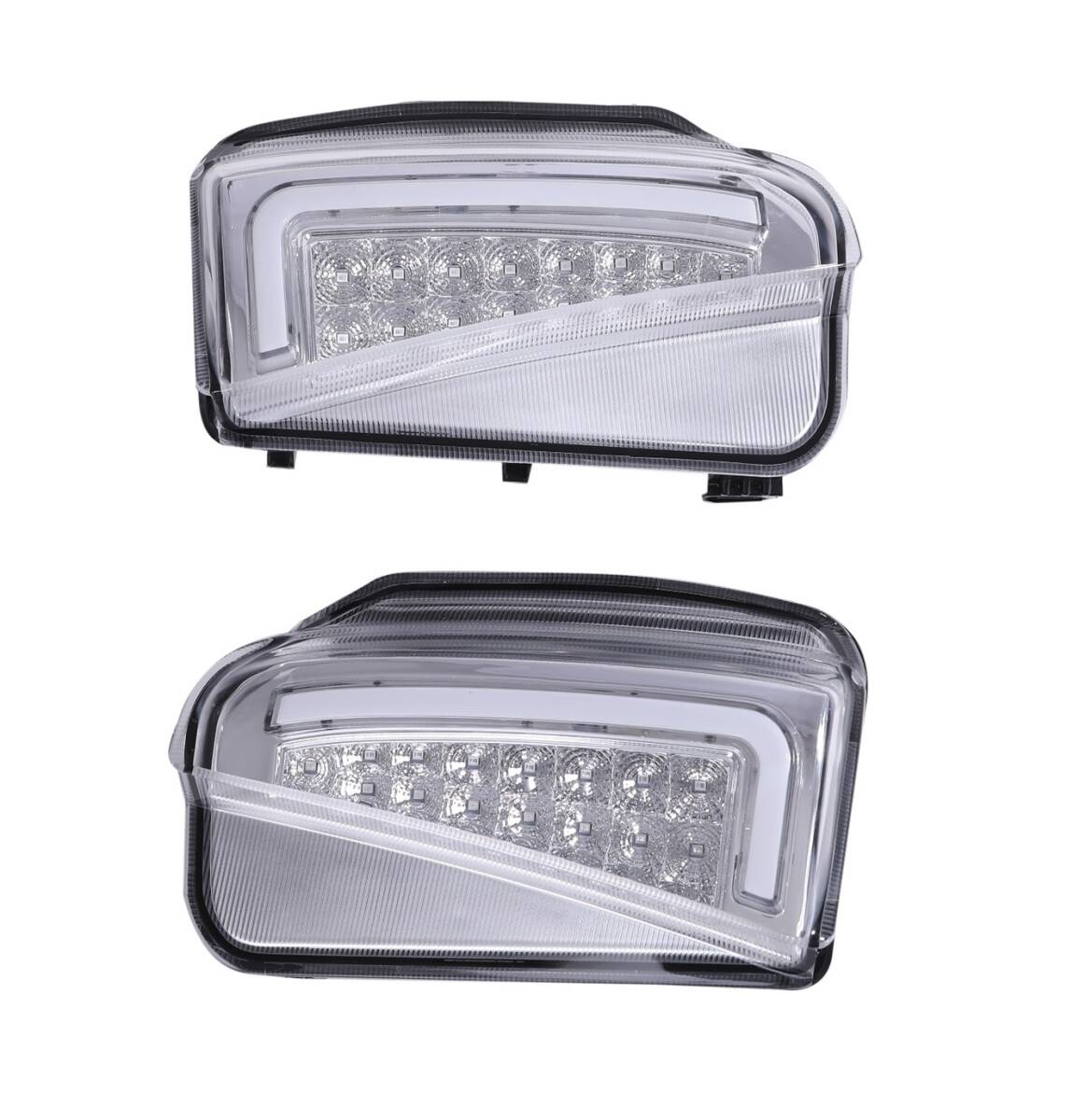 トヨタ 用 プリウス ZVW30系 後期 デイライト LED ファイバー ウインカー 左右セット ホワイト アンバー ライト クリアーレンズ 汎用品拍卖