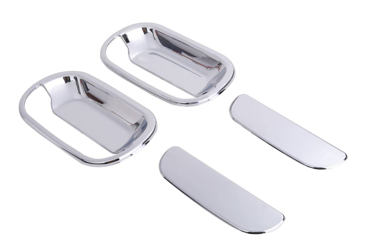 ドア ハンドル グリップ カバー 左右セット シルバー メッキ いすゞ いすず 2t NEW エルフ 超低 PM エルフ 07 エルフ ローキャブ 用 社外品拍卖