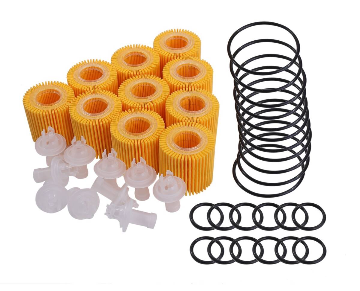 オイル フィルター オイルエレメント 10個セット ZVW40W ZVW41W プリウスα H23.5-H29.9 2ZRFXE 純正互換品 04152-37010 汎用 社外品拍卖