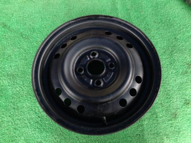 中古 ダイハツ タント L375S 純正 14インチ 4.5J スチールホイール 1本 黒色 丸穴12個拍卖