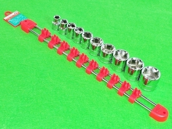 ★SIGNET 9.5sq ソケット 10個 KTC ソケットホルダー セット★EHB310 ソケットレール♪拍卖