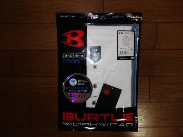 バートル 237 ホワイト L★半袖ポロシャツ★BURTLE拍卖