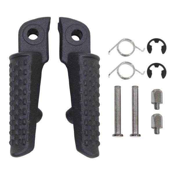 Б HONDA ホンダ CB750 RC42 フロントステップ アルミステップバー アルミ ステップバー バイク 左右セット 黒拍卖