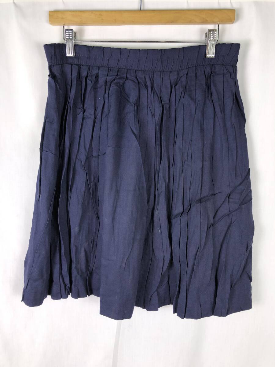 90's Eddie Bauer エディーバウアー プリーツスカート ミニスカート ウエスト約76㎝ 総丈約53cm ヒップ約100cm USA製拍卖