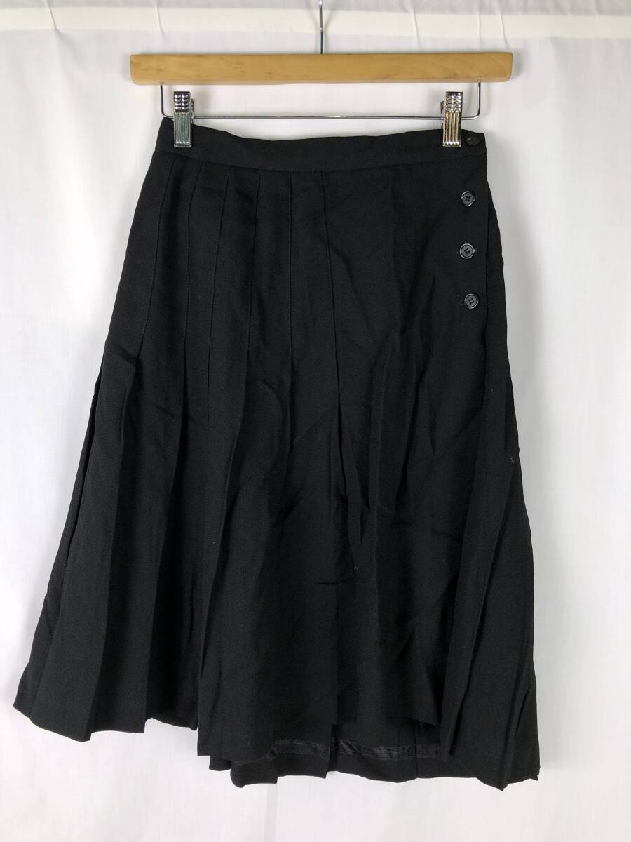 90's プリーツスカート ひざ丈スカート ウエスト約66㎝ 総丈約60cm ヒップ約82cm拍卖
