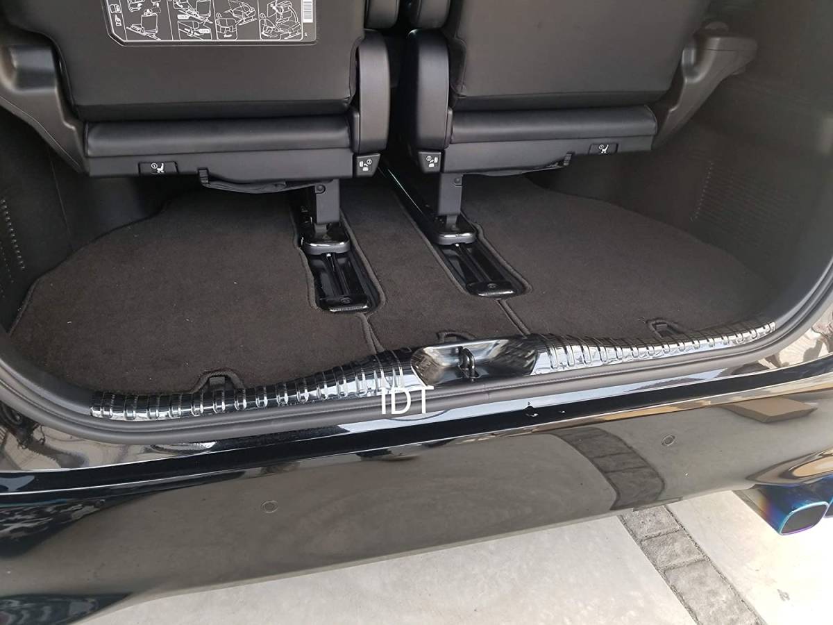 新型 30系 前期 後期 アルファード ヴェルファイア ブラック ラゲッジステップガード プロテクター フルカバー スカッフプレート ラゲージ拍卖