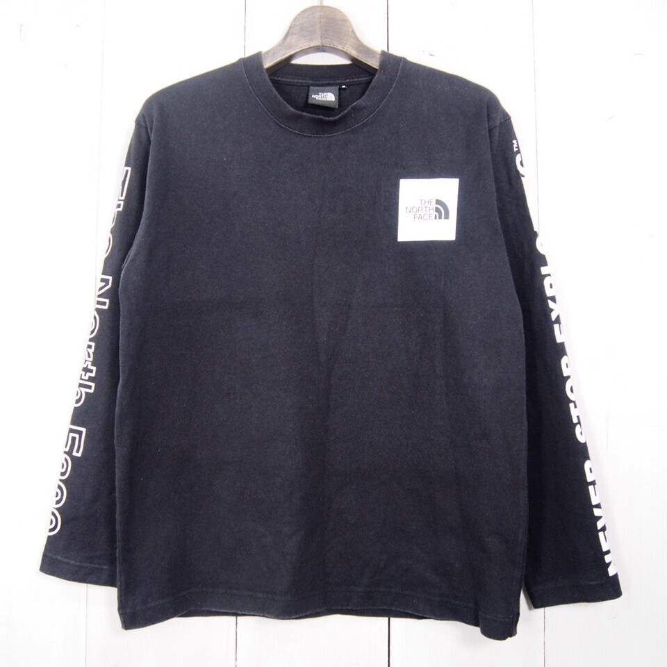 ノースフェイス THE NORTH FACE L/S ロングスリーブ グラフィック ティー men's/NT32042*ロングスリーブTシャツ*ロンT(S)ブラック拍卖
