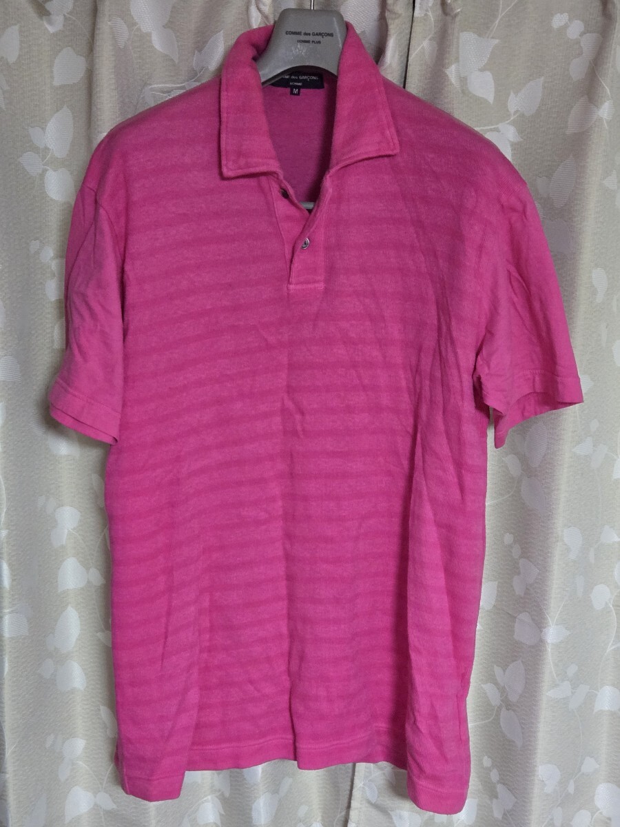 COMME des GARCONS HOMME コムデギャルソン オム 半袖ポロシャツ ピンク拍卖