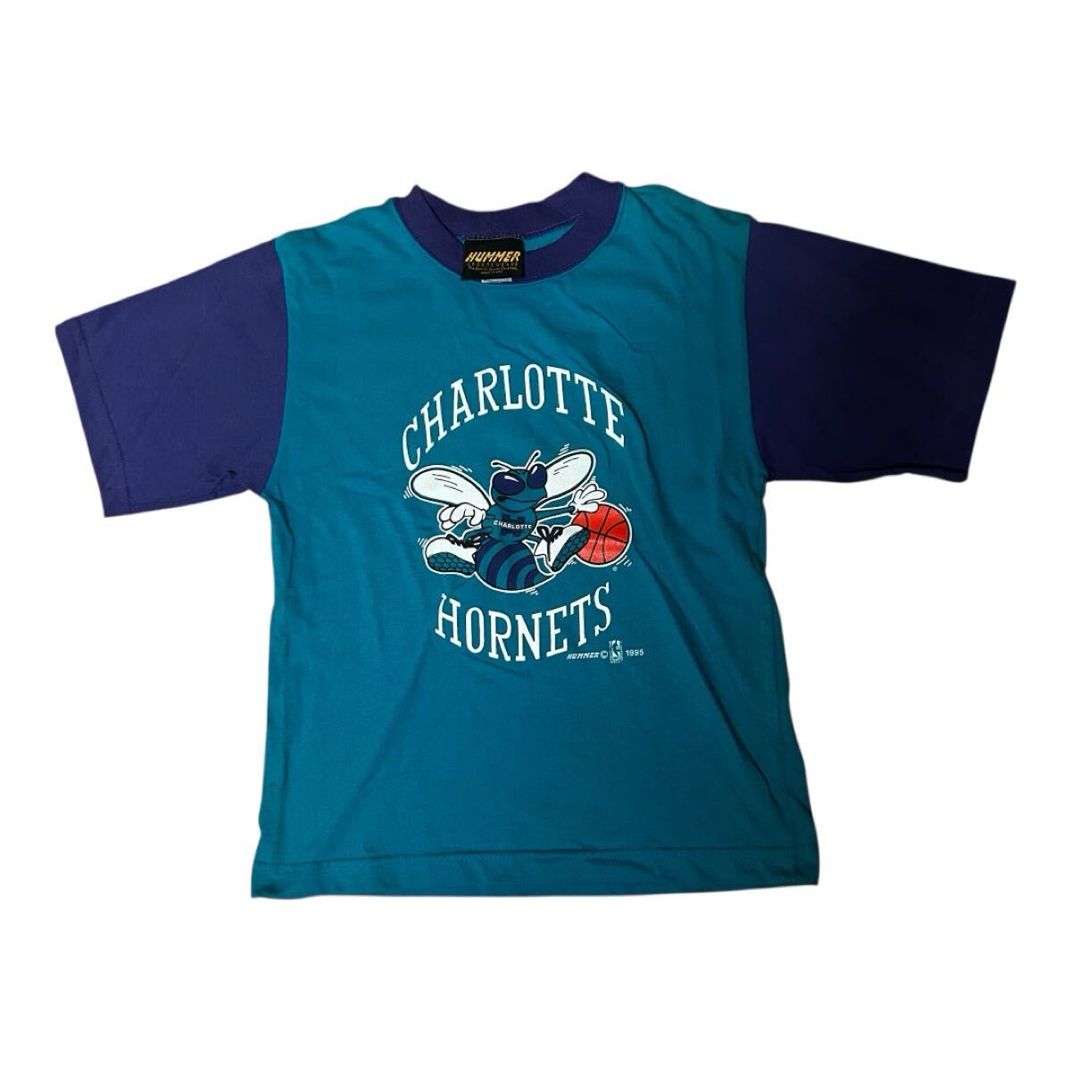 未使用 90s USA製 NBA HORNET'S ロゴ Tシャツ拍卖