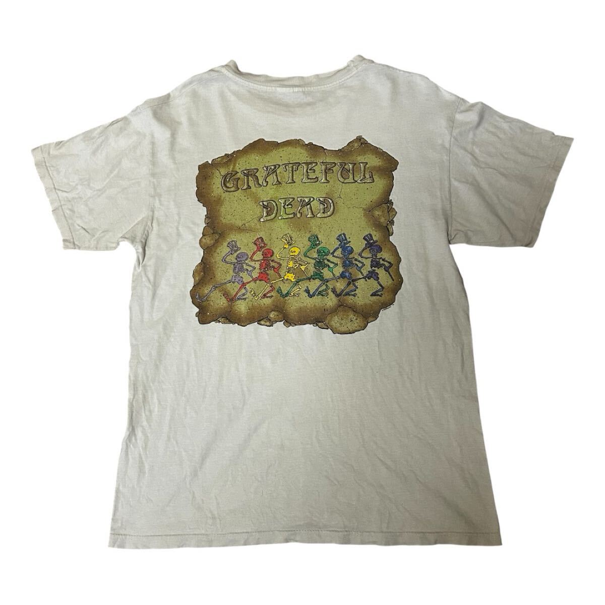 中古品 90s GRATEFUL DEAD ドクロ プリント Tシャツ M拍卖