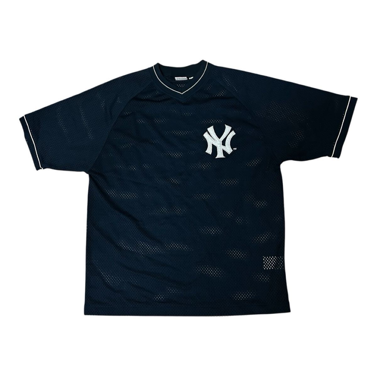 00s MLB NEY YORK YANKEES メッシュ Tシャツ M拍卖