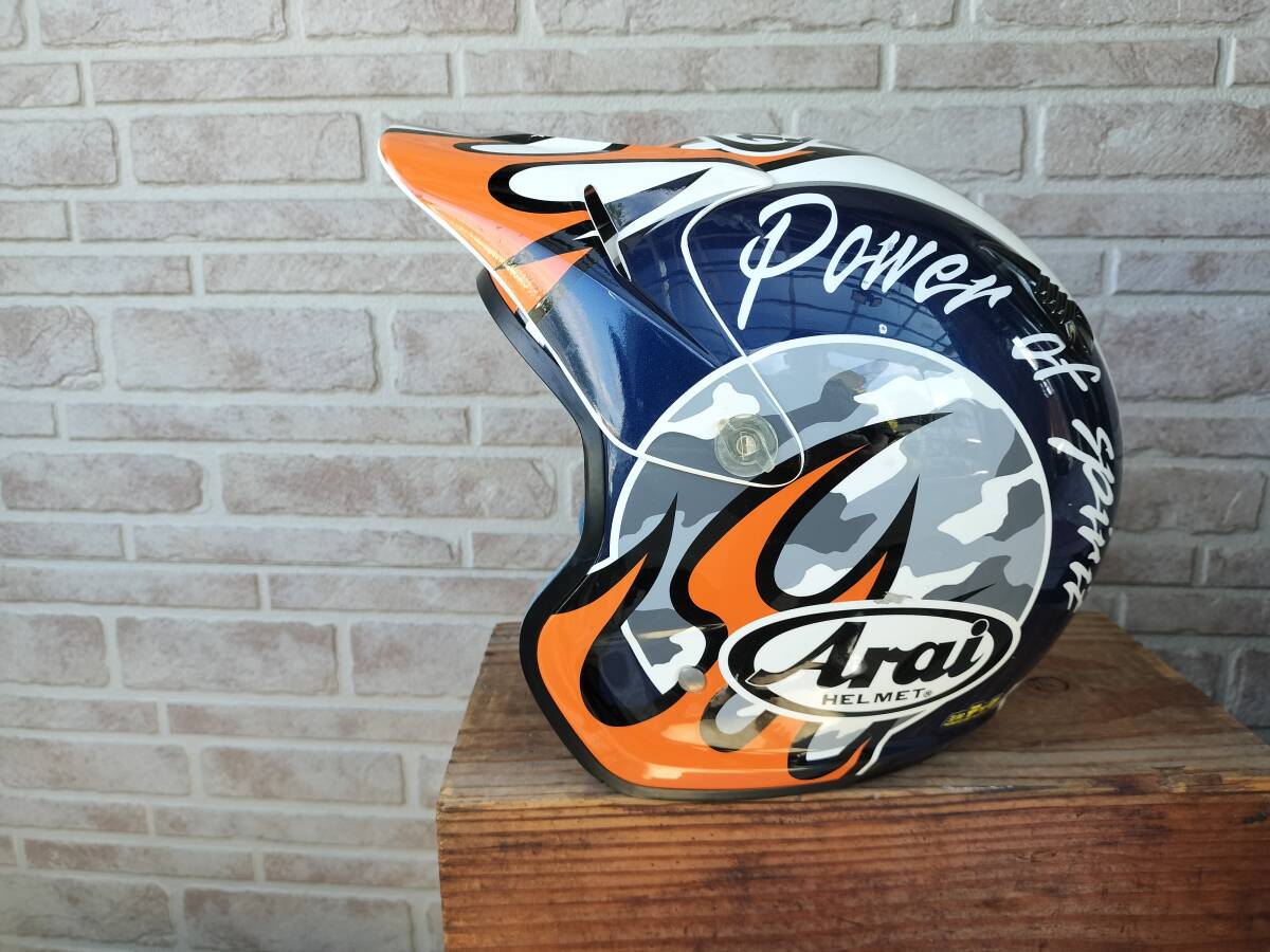 送料無料 アライ ハイパーT サイズ57-58 SHOEI KTM ハスクバーナ CR KX YZ WR セロー シェルパ トライアル 林道にも拍卖