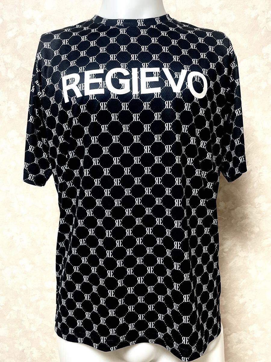 未使用!新宿老舗セレクトショップKAWANOのオリジナルのクールなブラック柄入りポリエステル素材Tシャツ!拍卖