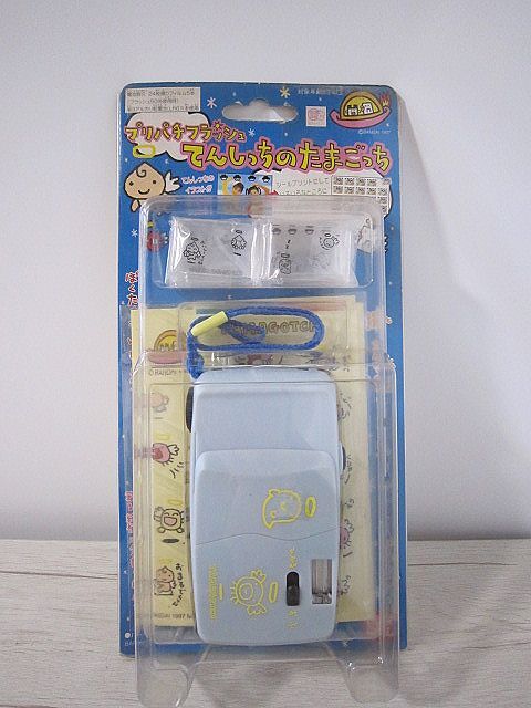 当時物 プリパチフラッシュ てんしっちのたまごっち シールカメラクラブ バンダイ 水色 ブルー【未使用(開封品)】YO7041IKE【送料無料】拍卖