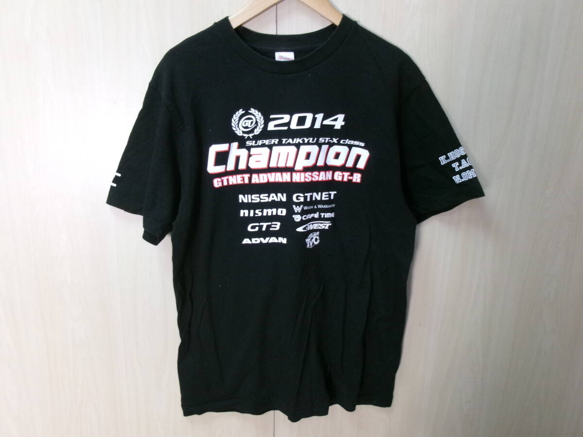 A83:Super Taikyu (スーパー耐久) 2014 ST-X Class Series Champion 獲得記念モデル Tシャツ Lサイズブラック 綿100% CVT-085 :35 拍卖