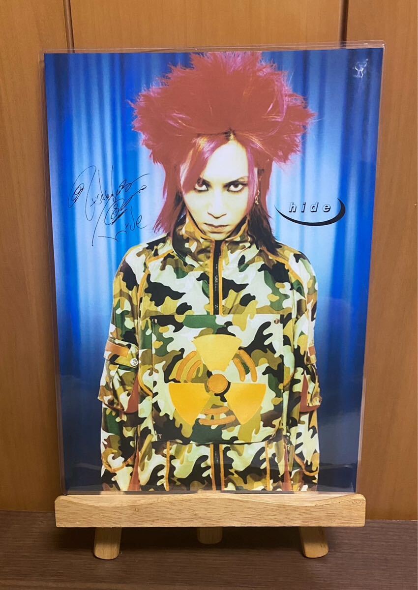 xjapan hide ラミネート ハンドメイド品 A4拍卖