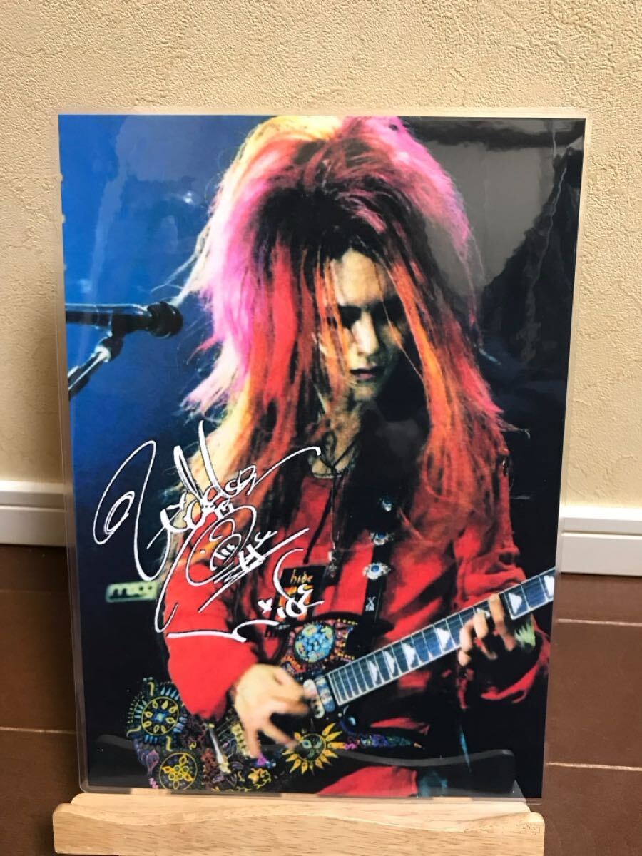 xjapan hide ラミネート ハンドメイド品 A4拍卖