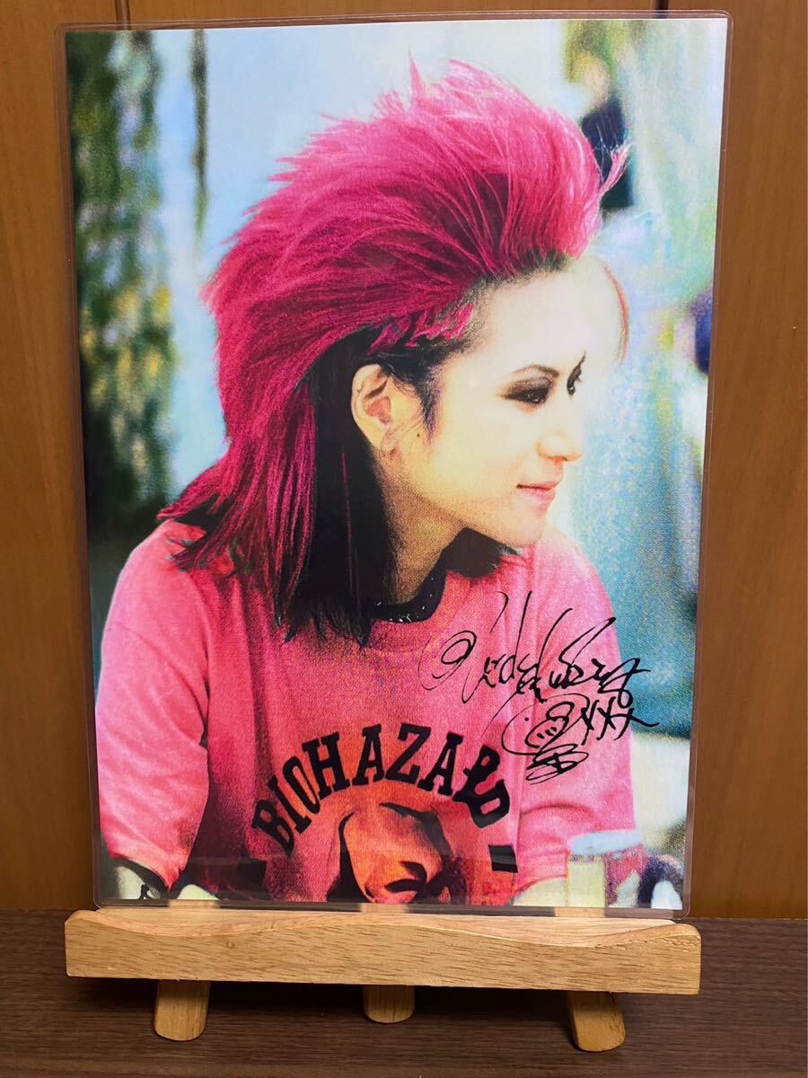 xjapan hide ラミネート ハンドメイド品 A4拍卖