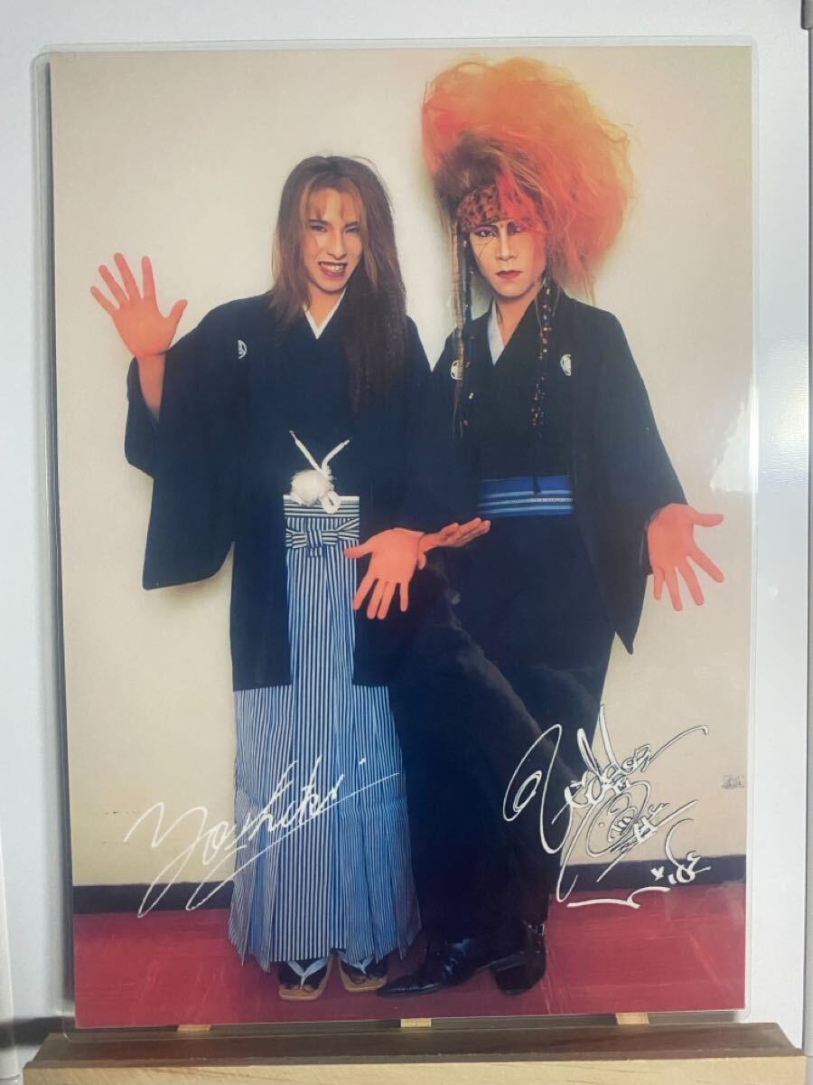 xjapan yoshiki hide ラミネート ハンドメイド品 A4拍卖