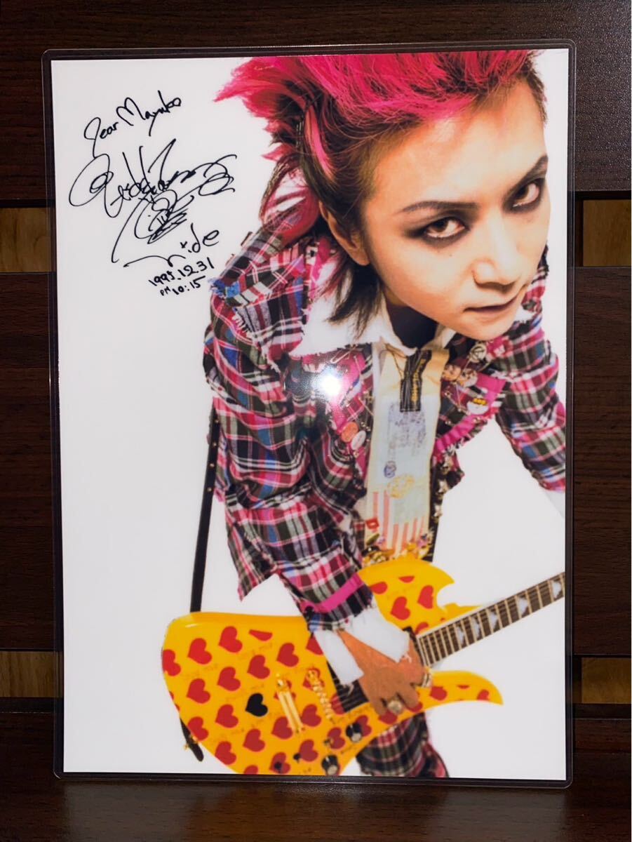 xjapan hide ラミネート ハンドメイド品 A4拍卖