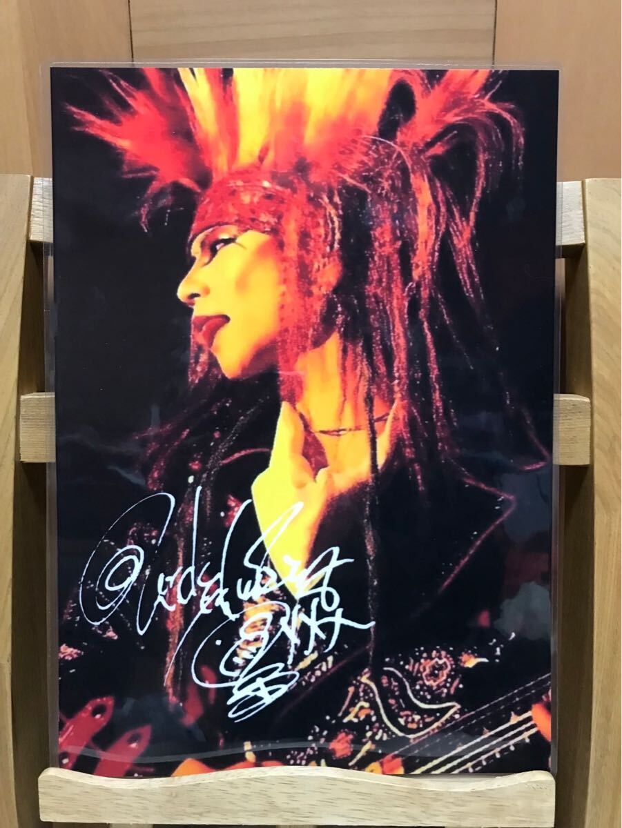 xjapan hide ラミネート ハンドメイド品 A4拍卖