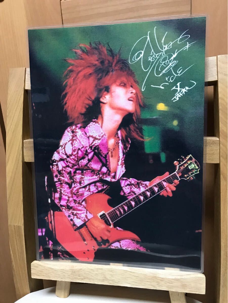 xjapan hide ラミネート ハンドメイド品 A4拍卖