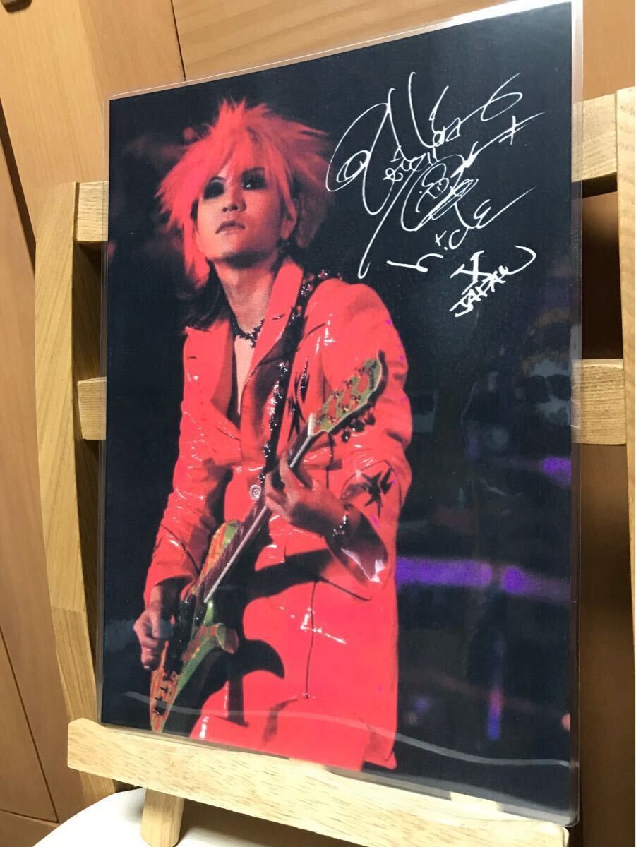 xjapan hide ラミネート ハンドメイド品 A4拍卖