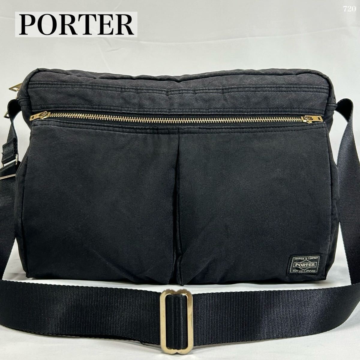 【入手困難品/極美品】定価13万円 ポーター PORTER ドラフト DRAFT 吉田カバン 吉田鞄 ショルダーバッグ メッセンジャーバッグ メンズ A4可拍卖