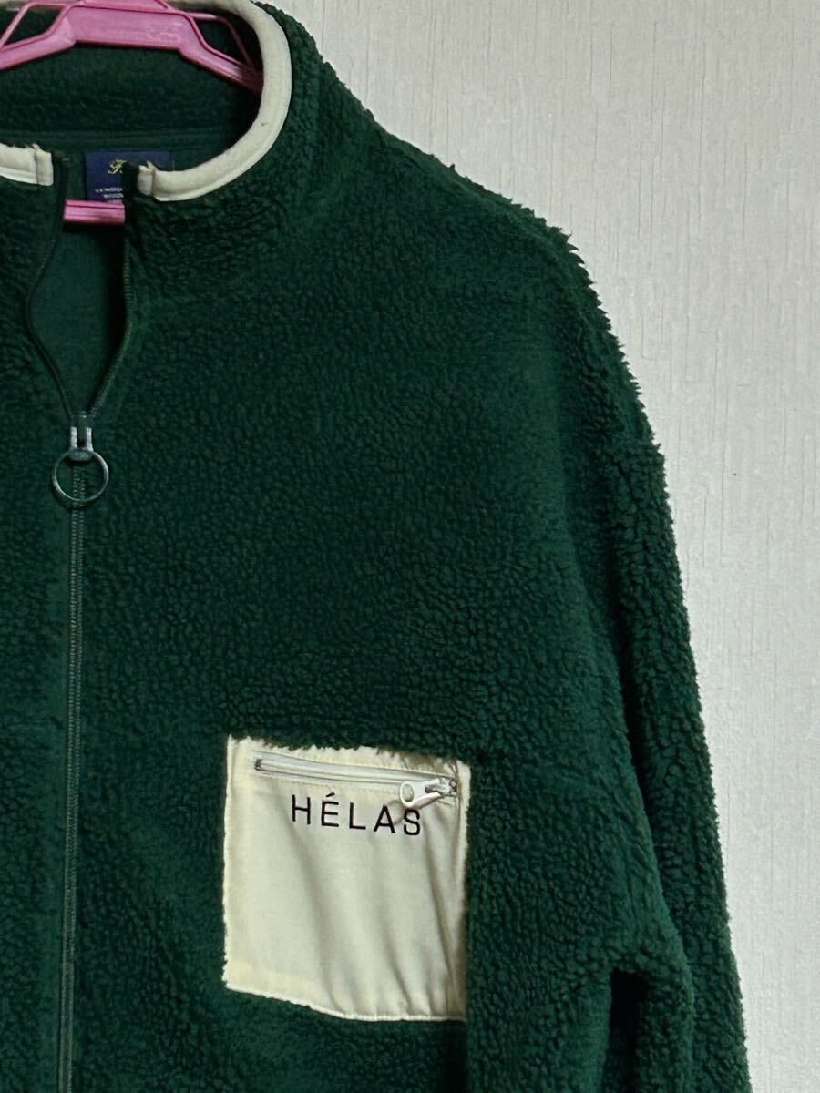Helas fleece fullzip jacket ヘラス ボアフリース フルジップジャケット サイズL拍卖