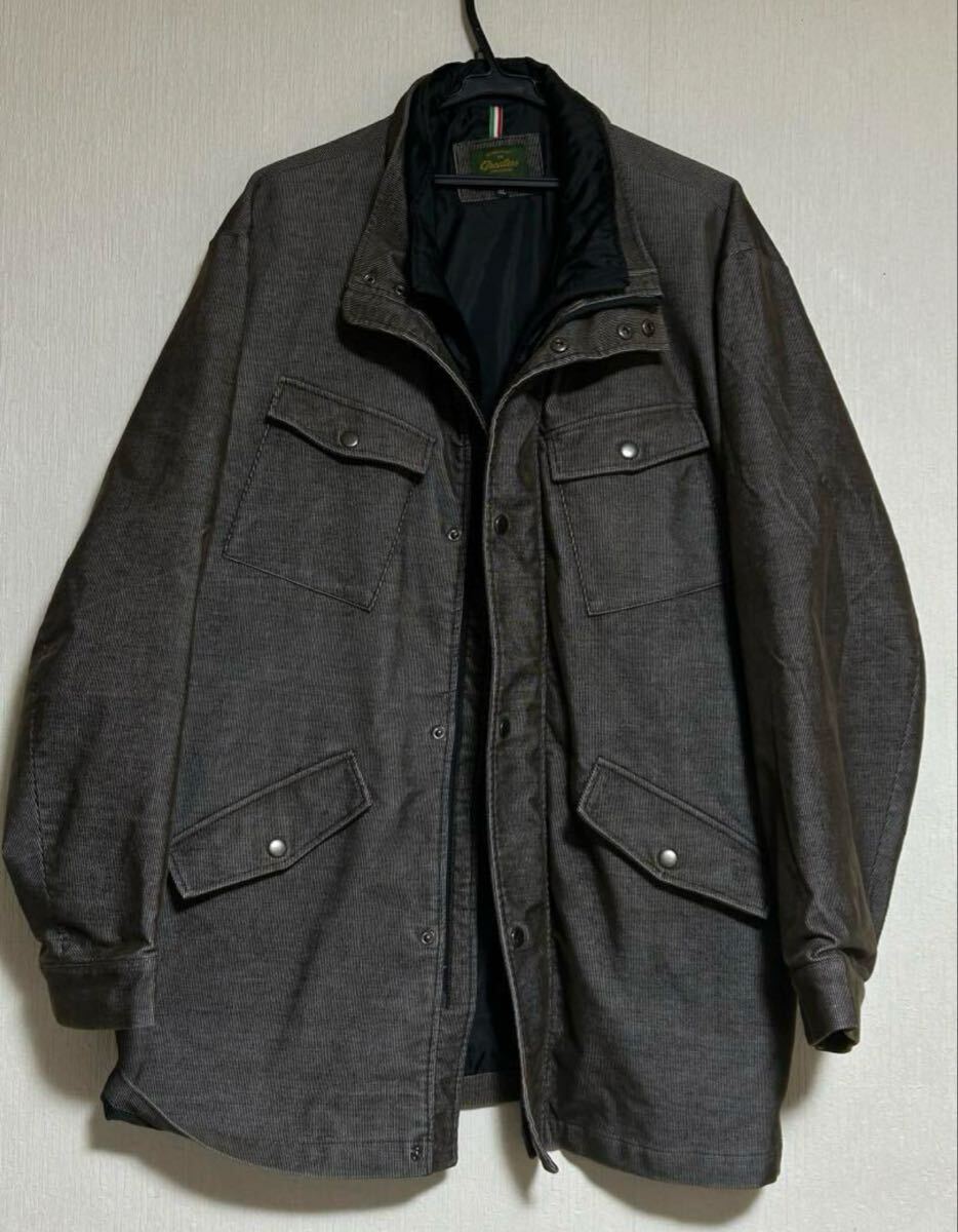 美品 Greatess グレーテス 細畝コーデュロイ 中綿ジャケット 3L拍卖