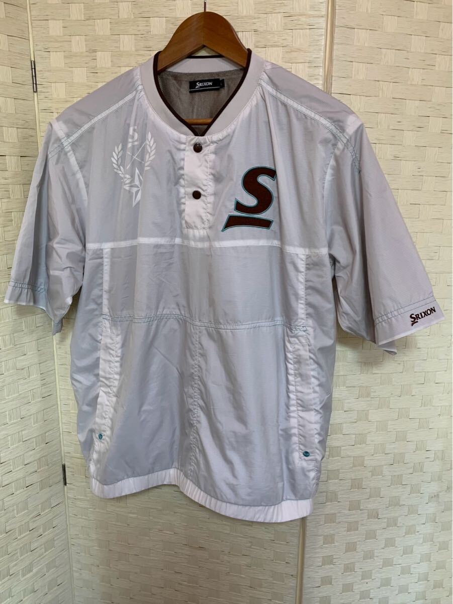 スリクソン ナイロンシャツ オーバーシャツ 防風 半袖 SRIXON サイズL 春 秋 拍卖