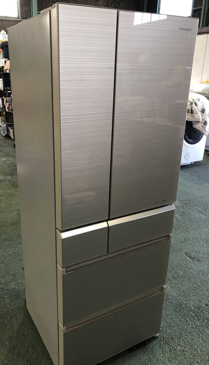 RE-70【中古品・現状品】Panasonic パナソニック 6ドア冷凍冷蔵庫 NR-F511XPV-N 501L 2016年製  動作確認済み拍卖